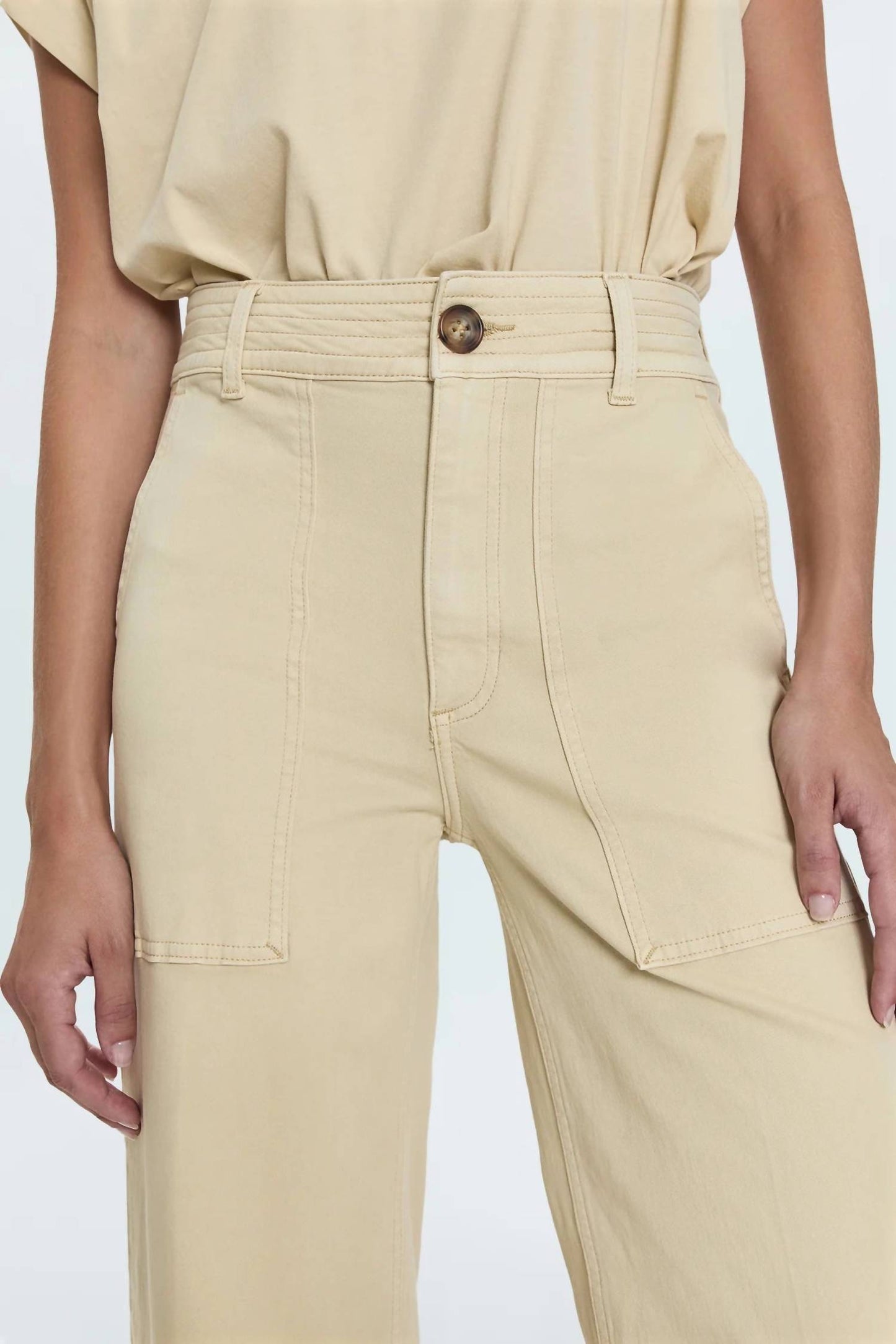 Pistola - Maya Cuffed Hem Wide Leg Pants