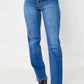 Judy Blue - High-waist Hidden Button-fly Dad Jean