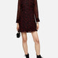 Topshop - Geometric Print Frill Button Down Mini Dress