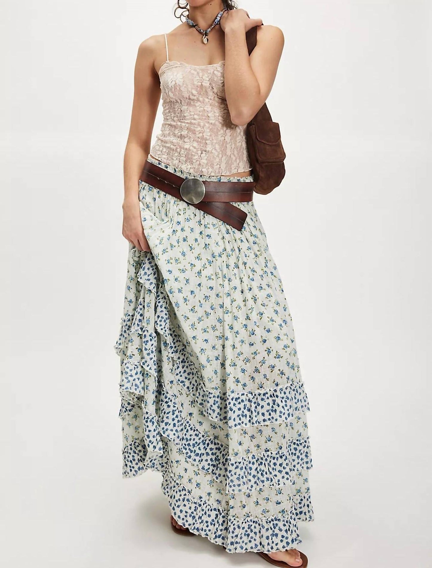 Free People - Brynn Printed Maxi Skirt