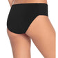 Robin Piccone Women's  Ava Twist Hipster Bikini Bottoms In Black Size Medium Black Size M