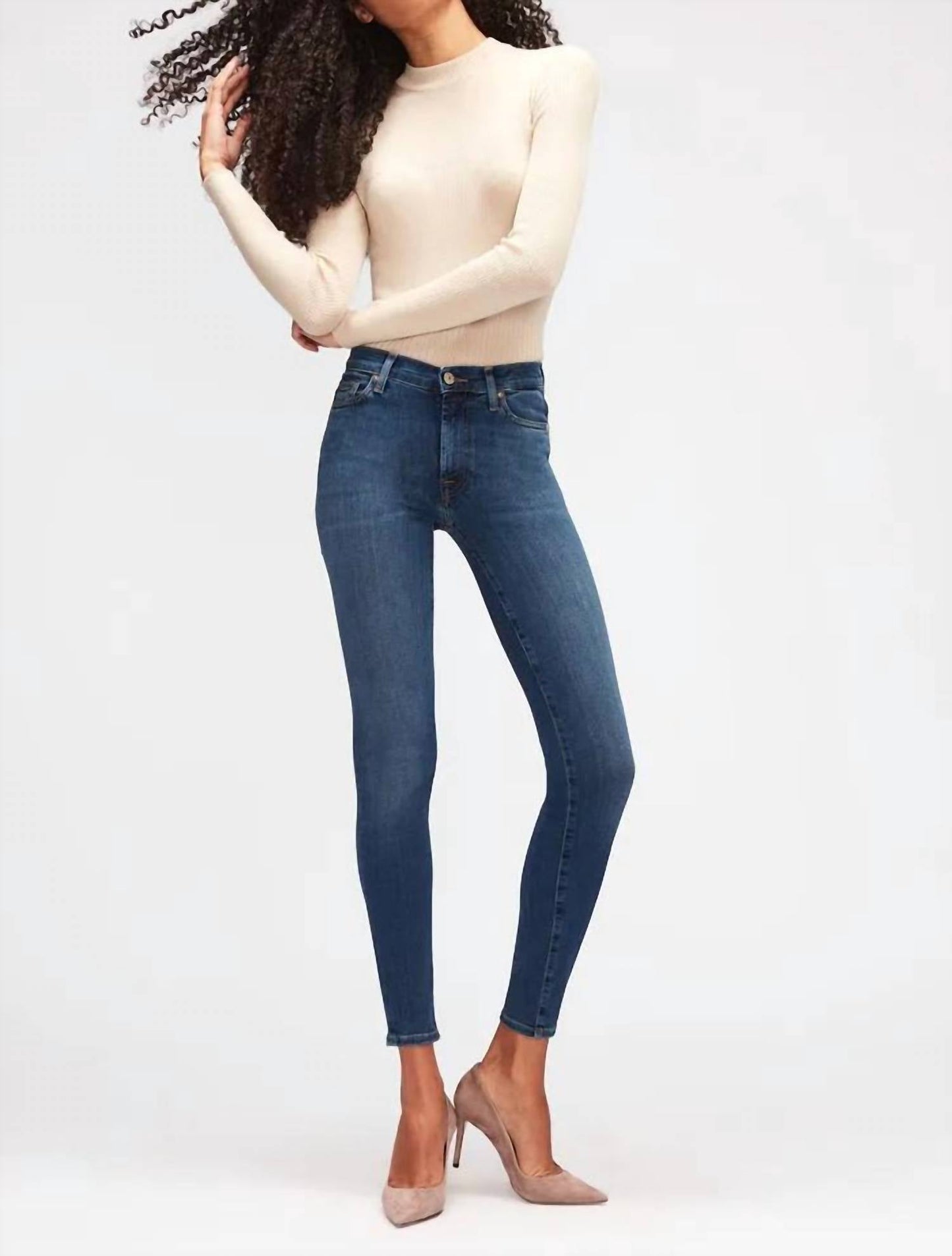 7 For All Mankind - High Waist Super Skinny Jeans
