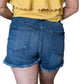 Judy Blue - PULL ON DOLPHIN FRAY HEM SHORTS