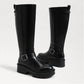 Sam Edelman - Women's Carter Buckle Detailed Wide Calf Knee High Boots