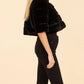 Dolce Cabo - Faux Fur Paneled Cropped Jacket