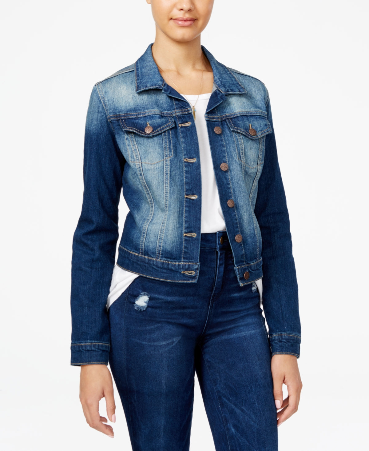 Jessica Simpson Women's Long Sleeve Modern Fit Jacket Blue