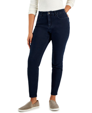 Style & Co Women's Curvy Fit Skinny Jeans Blue Size 16