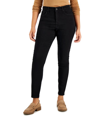 Style & Co Women's Curvy Fit Skinny Jeans Black Size 4