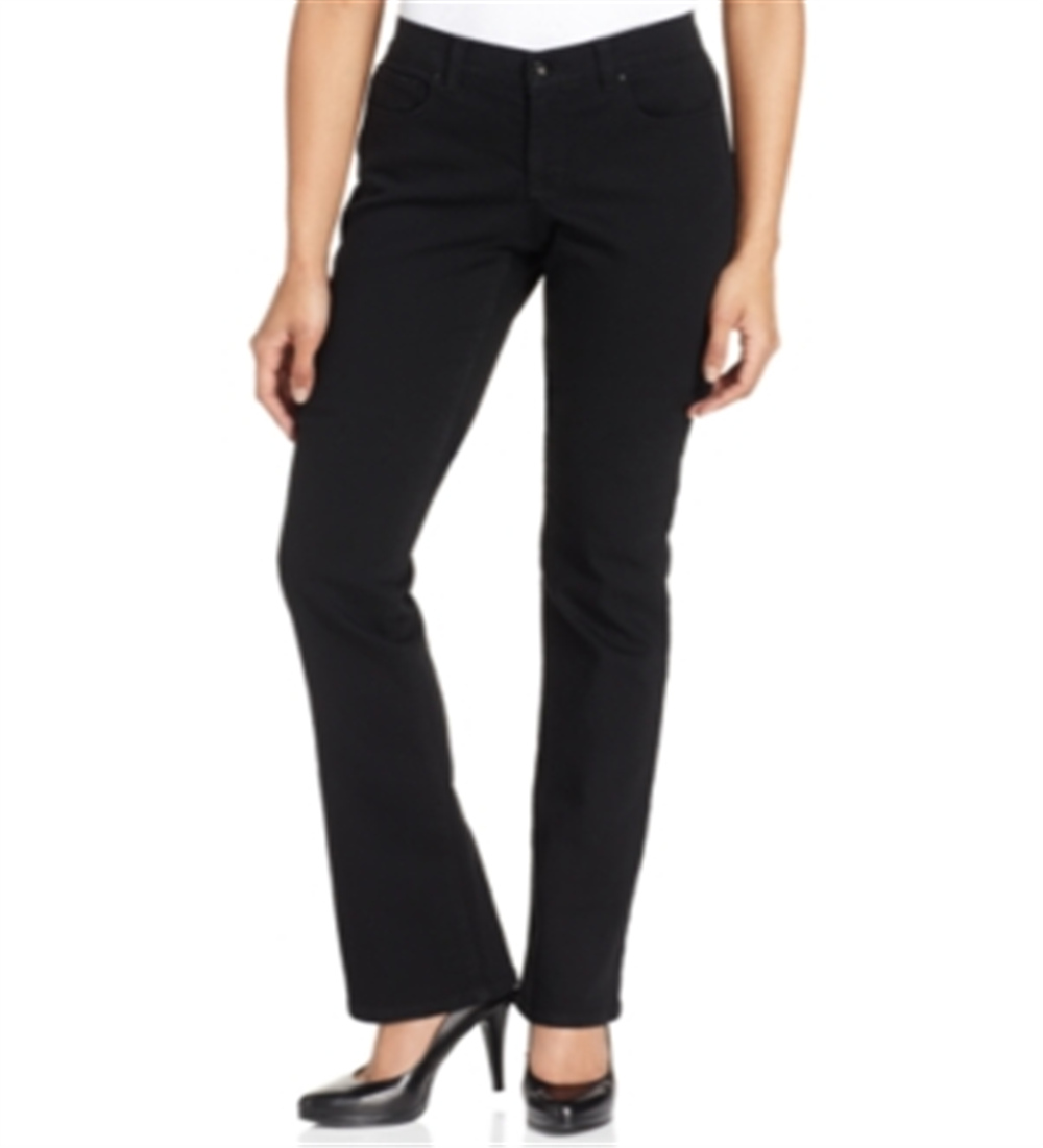 Style & Co Women's Tummy Control Bootcut Jeans Black Size 20X4