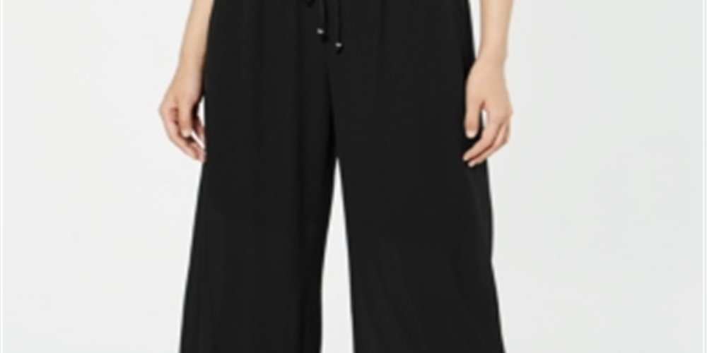NY Collection Women's Palazzo Pants Black Size Petite X-Small
