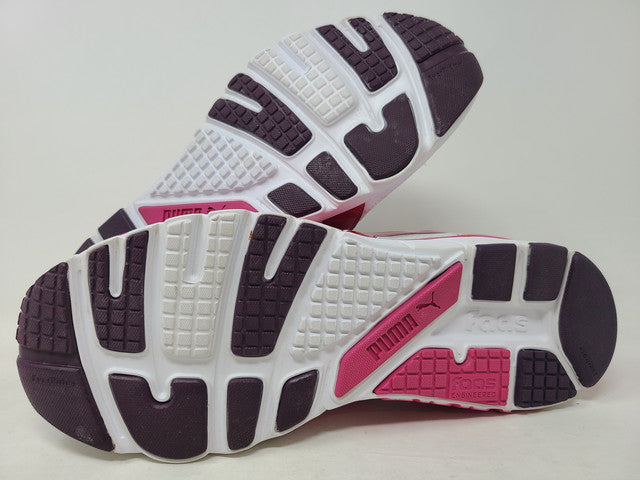 Puma Women's Faas 600 S Running Shoes White/Fuschia/Yellow Size 9.5 B(M) Us