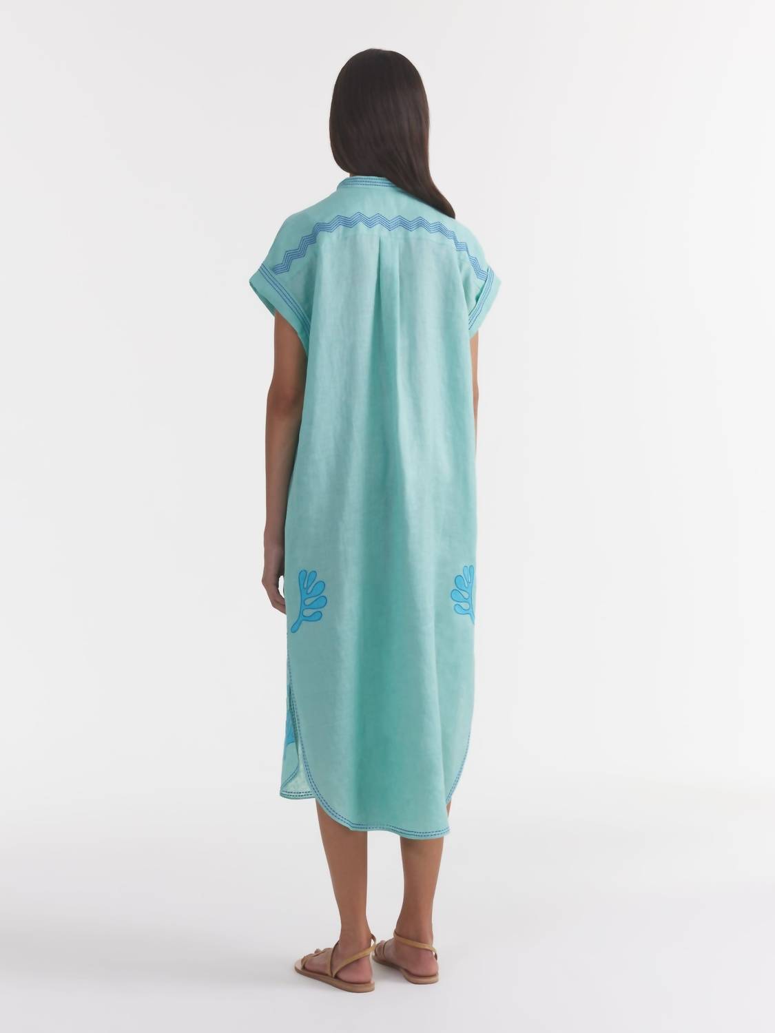 Saloni - Aree Kaftan Midi Dress