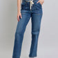Judy Blue - Drawstring Wide Jeans