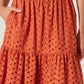 Astr - Nalley Eyelet Midi Skirt