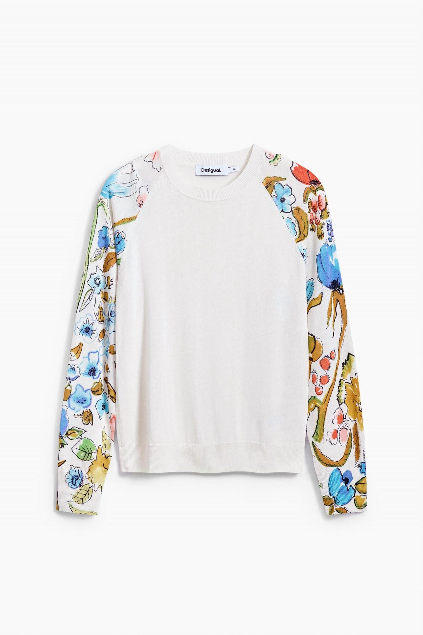 Desigual - FLORAL SLEEVE SWEATER