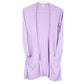 Maison Jules Women's Long Open Front Jersey Cardigan Purple Size X-Small
