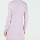 Maison Jules Women's Long Open Front Jersey Cardigan Purple Size X-Small