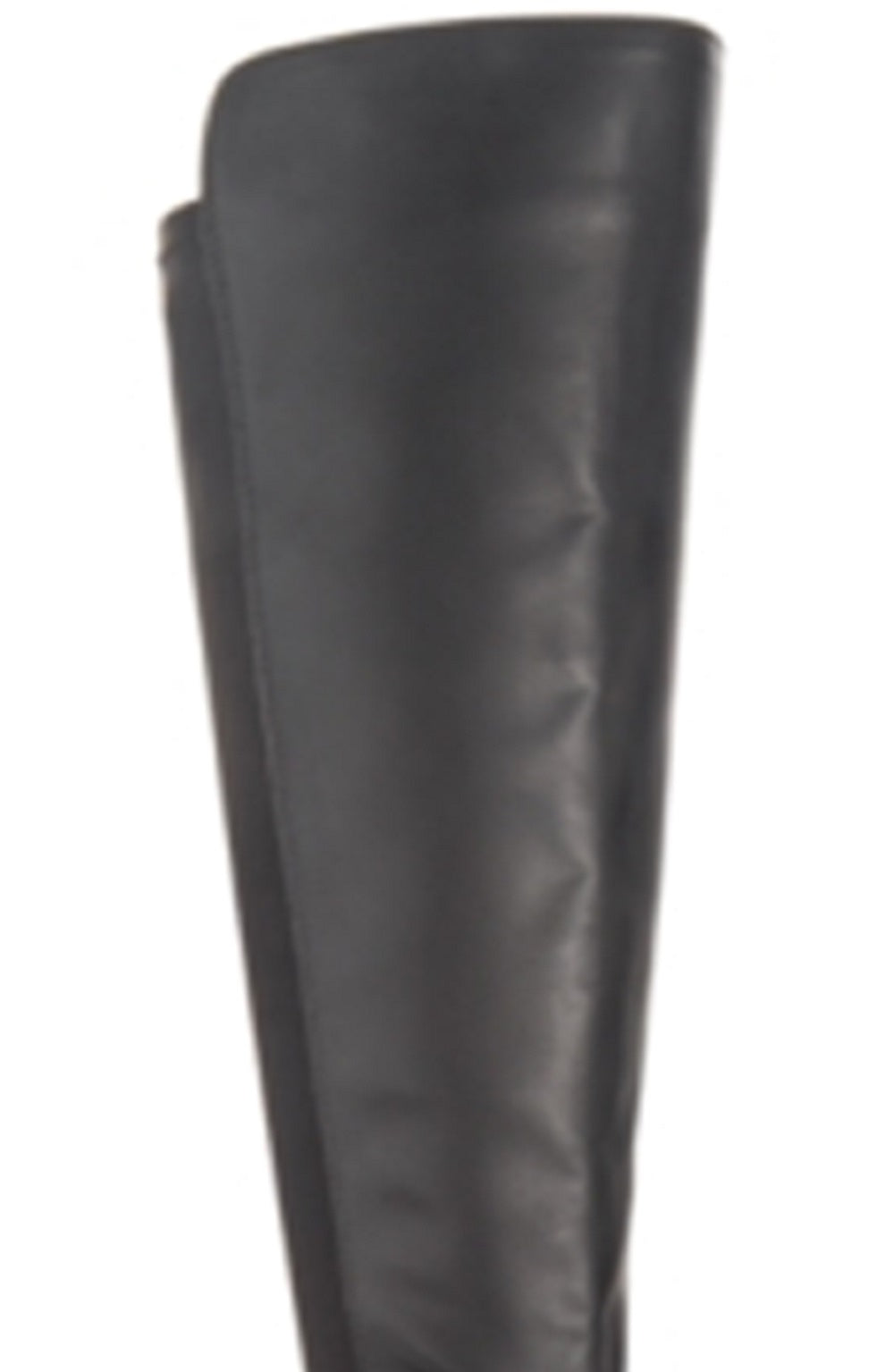 Material Girl Women's Darcell Leather Almond Toe Over Knee Black Size 6 M