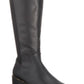 Material Girl Women's Darcell Leather Almond Toe Over Knee Black Size 6 M
