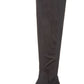 Material Girl Women's Darcell Mixed Media Knee High Riding Boots Black Size 7 M