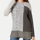 Style & Co Women's Long Sleeve Boat Neck Sweater Black Size Medium