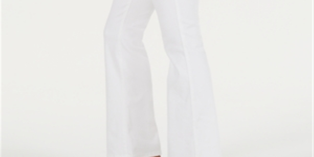 Style & Co Women's Curvy Fit Bootcut Jeans White Size 18 S