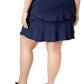 Ideology Women's Plus Size Ruffled Skort Blue Size 3X