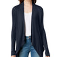 INC International Concepts Women's Solid Cardigan Sweater Blue Size Small