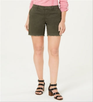 Style & Co Women's Cutoff Shorts Green Size 8