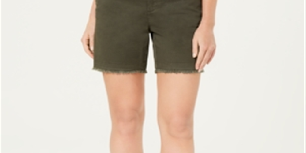 Style & Co Women's Cutoff Shorts Green Size 8