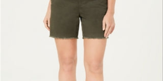 Style & Co Women's Cutoff Shorts Green Size 8