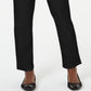 Karen Scott Women's Pull on Flat Front Pants Black Size Small