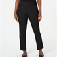 Karen Scott Women's Pull on Flat Front Pants Black Size Medium
