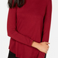 JM Collection Women's Turtleneck Top Red Size Petite Small