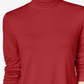 JM Collection Women's Turtleneck Top Red Size Petite Small