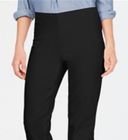 Charter Club Women's Chelsea Pull on Tummy Control Capris Black Size 4