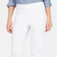 Charter Club Women's Chelsea Pull on Tummy Control Capris Pants White Size 16