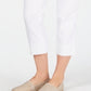 Charter Club Women's Chelsea Pull on Tummy Control Capris Pants White Size 16