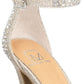 Material Girl Women's Blaire Ankle Strap Dress Heel Sandals Gray Size 9.5