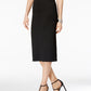 Alfani Women Midi Pencil Skirt Black Gingham Size M