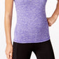 ID Ideology Women's Rapidry Heathered Performance T-Shirt Purple Size X-Large