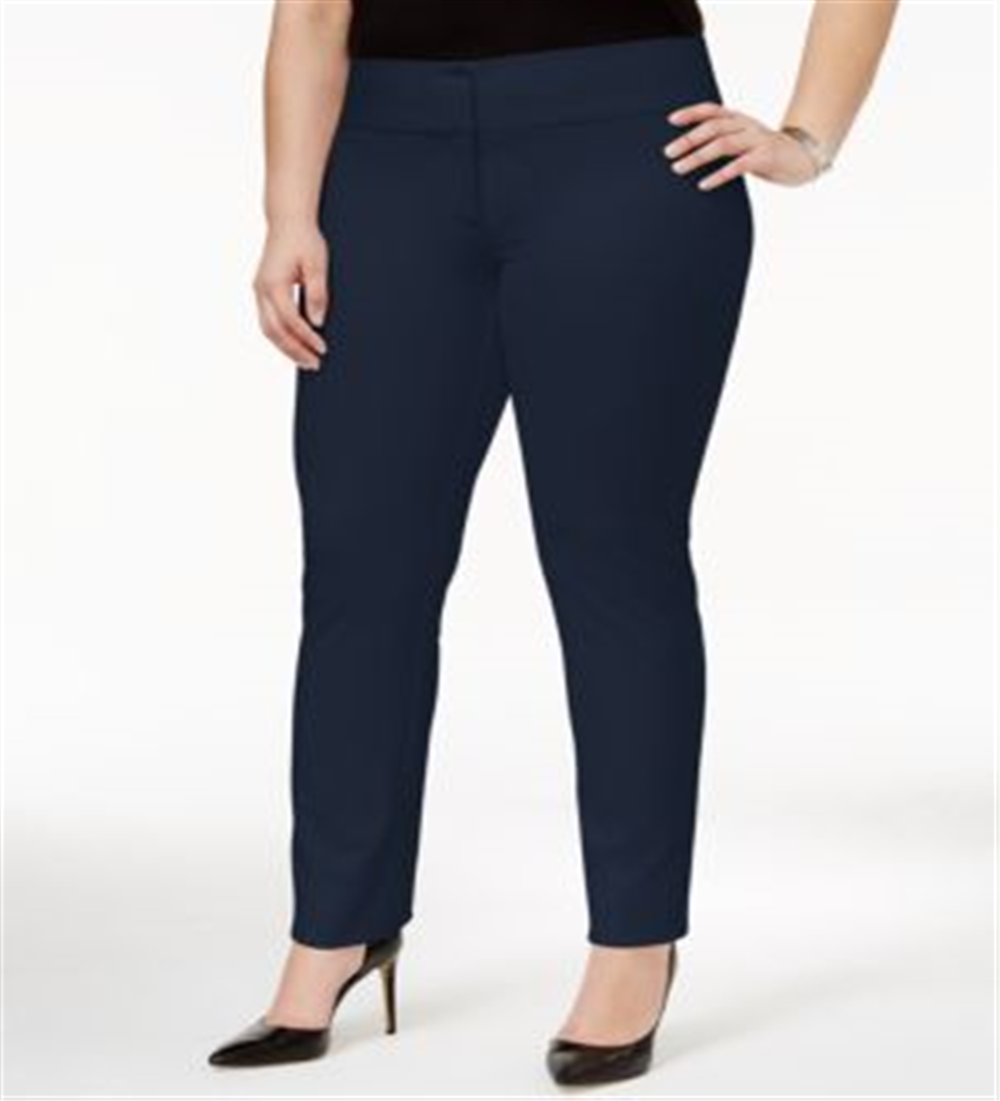 Alfani Women's Wear to Work Pants Plus Blue Size 22W