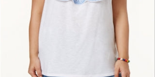 Style & Co Women's Plus Embroidered Off The Shoulder Top White Size 2X