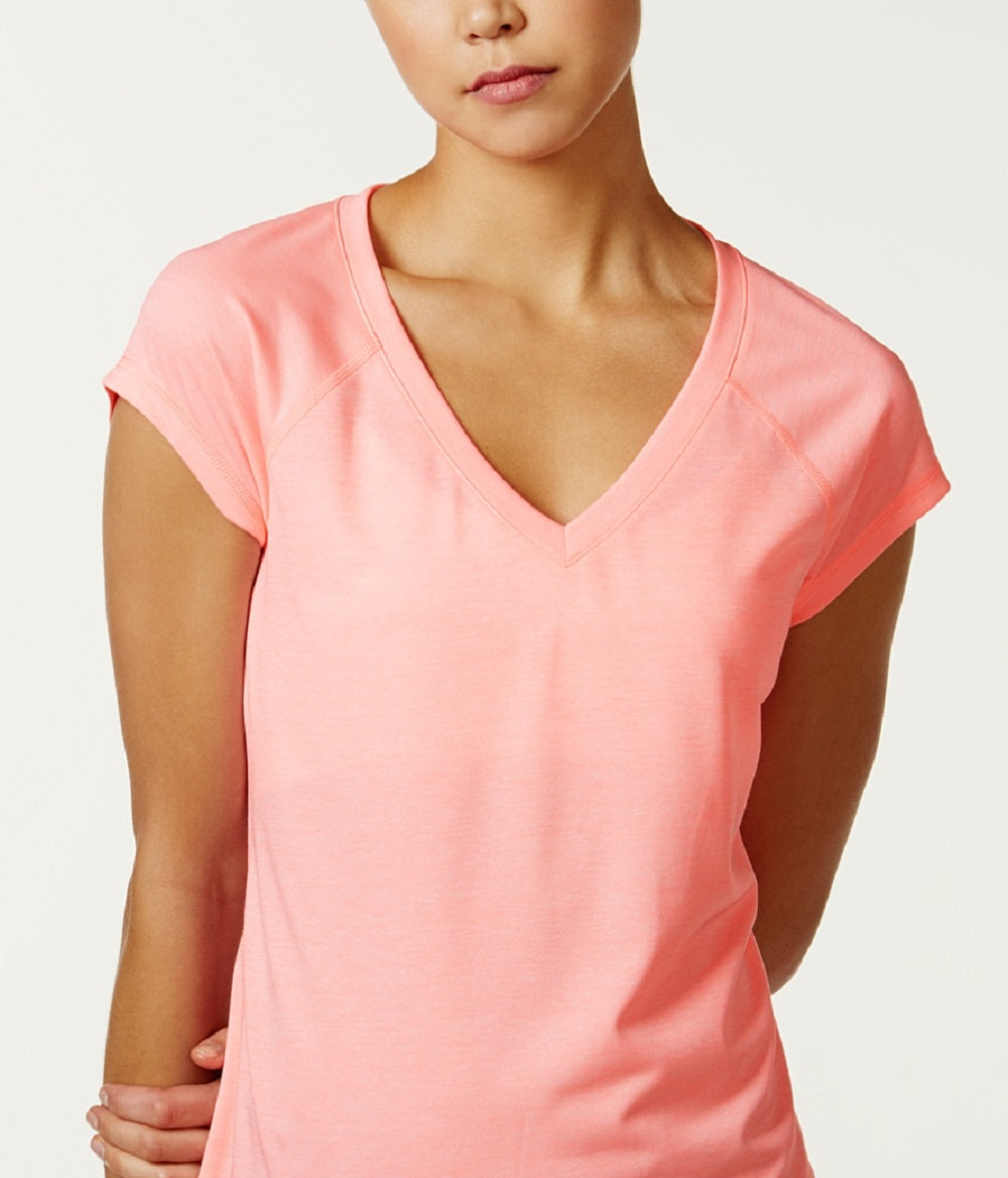 ID Ideology Women's Essentials Rapidry Heathered Performance T-Shirt Pink Size Medium