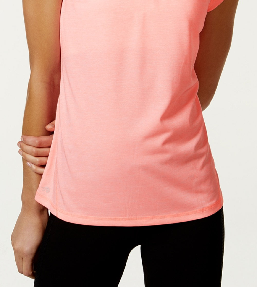 ID Ideology Women's Essentials Rapidry Heathered Performance T-Shirt Pink Size Medium