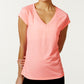 ID Ideology Women's Essentials Rapidry Heathered T-Shirt Pink Size X-Large