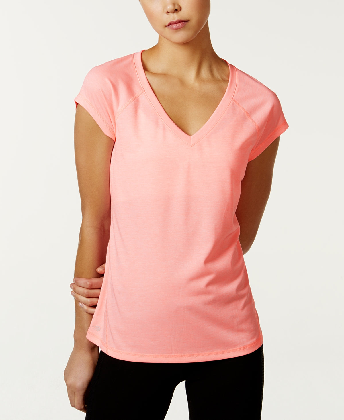 ID Ideology Women's Essentials Rapidry Heathered T-Shirt Pink Size X-Large