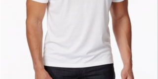 Alfani Men's Soft Touch Stretch Henley White Size Large