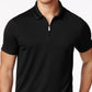 Alfani Men's Ottoman Zip Polo Black