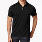 Alfani Men's Ottoman Zip Polo Shirt Black Size Large